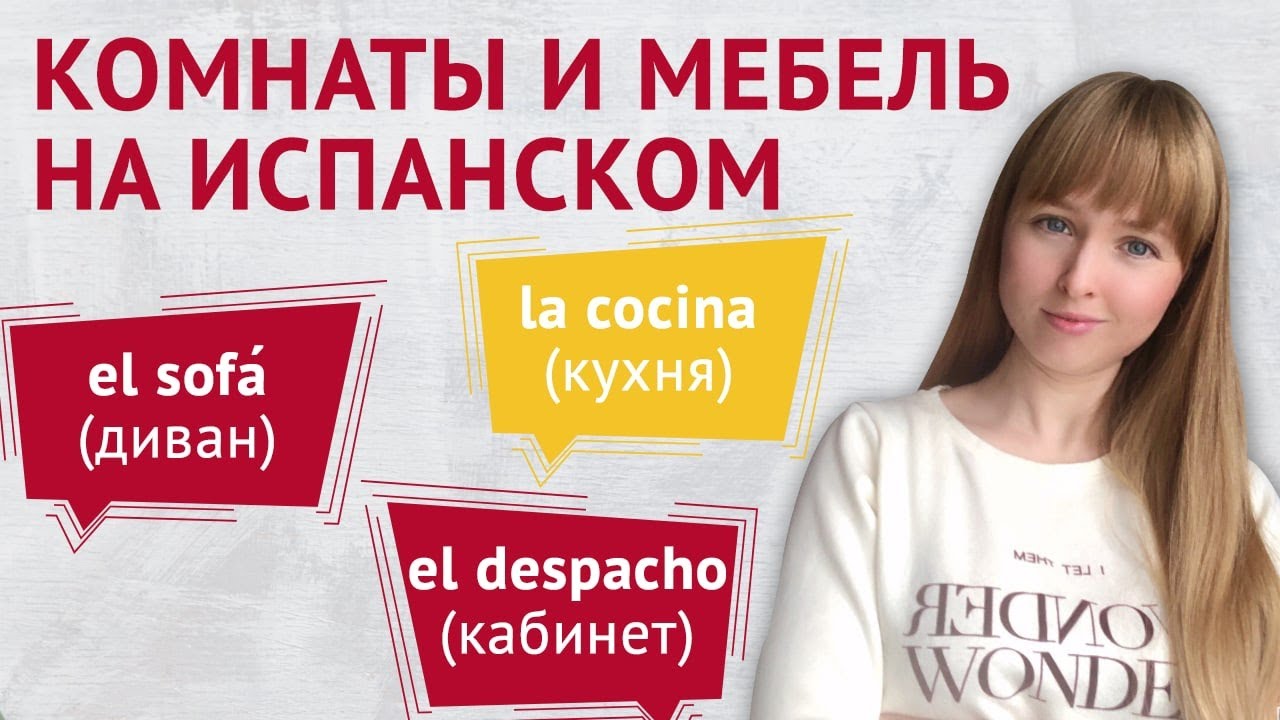 Комнаты и Мебель на Испанском Языке