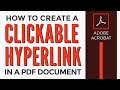 How to create a clickable hyperlink in a PDF document with Adobe Acrobat