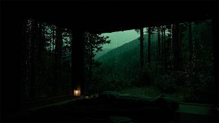 Heavy Rain and Soft Thunder Echoing Outside the Window 🌧️ | Peaceful Sounds for Sleep, Focus screenshot 1