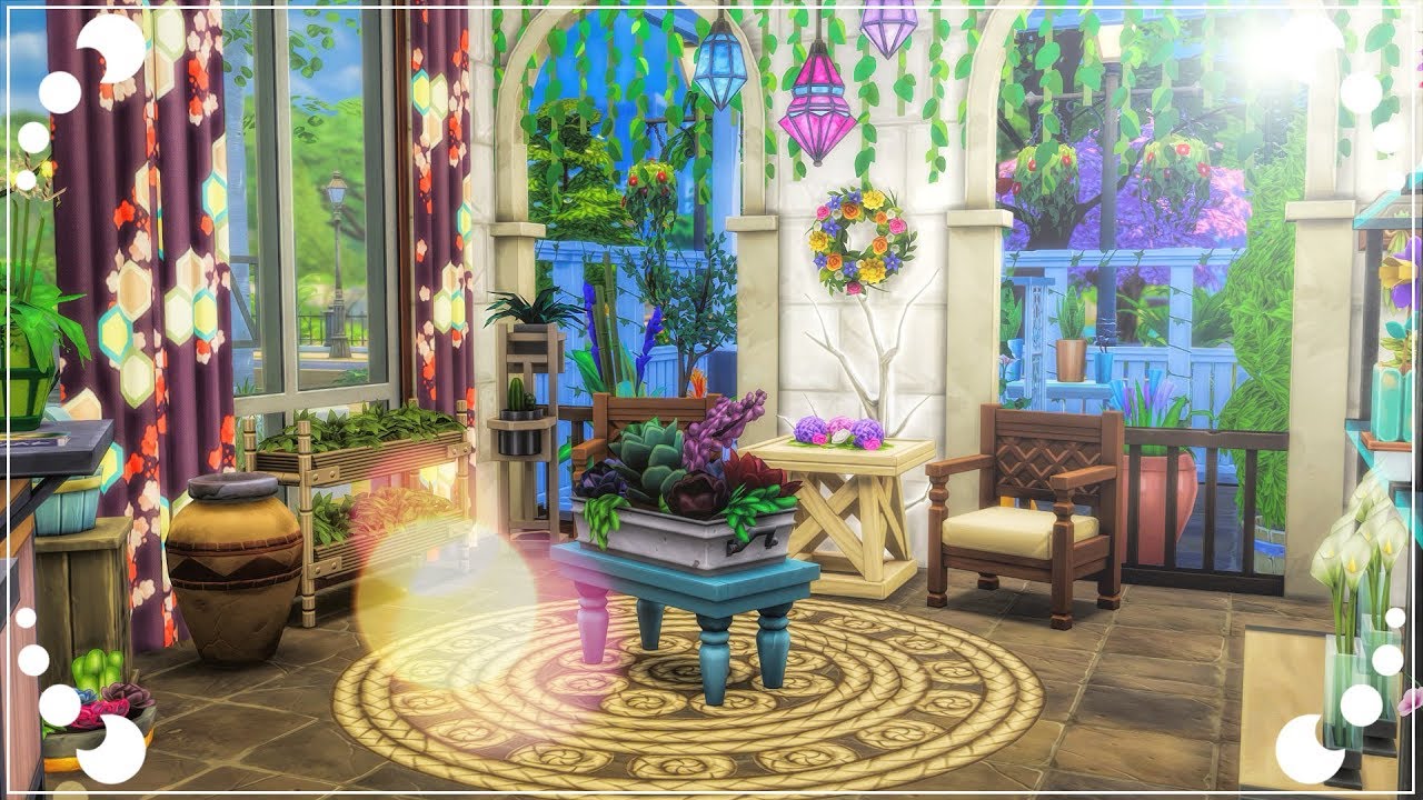 💐 MODERN FLORIST 🌱 THE SIMS 4 EN SPEED BUILD YouTube