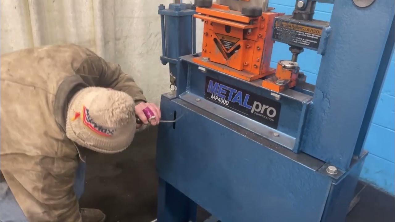 40 TON METAL PRO MP 4000 HYDRAULIC IRONWORKER STOCK 76205 YouTube