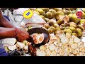 Precise Cuts of Ice Apple in market | Palm fruit cutting skills in my village