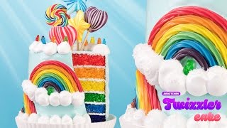 How to Make Rainbow Twizzler Cake with Gummy Bears!  Ari Kitchen