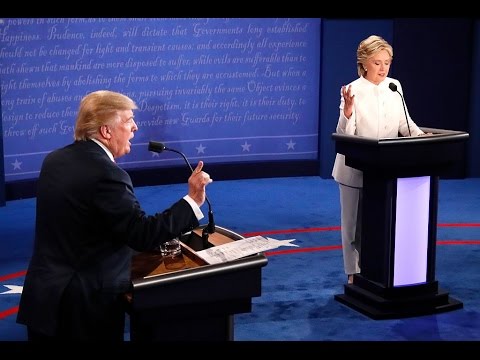 Idiot version: Donald Trump vs Hillary Clinton unofficial final debate ...