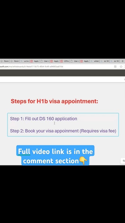 H1b Visa Appointment Process h1bvisa visaapplication YouTube h1b-visa-appointment-process-h1bvisa-visaapplication-youtube