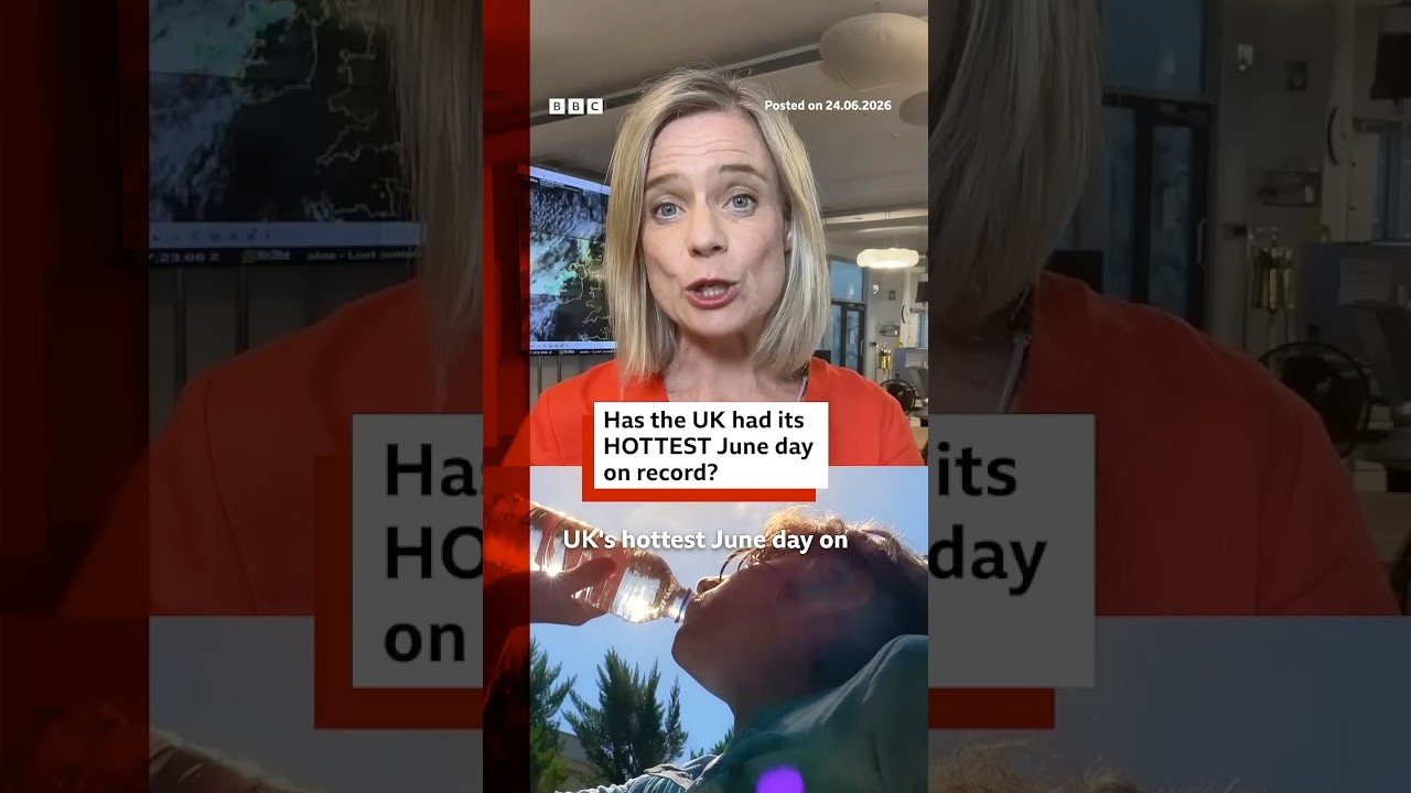 Has the UK had its hottest June day on record? #BBCNews