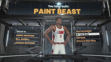 BEST PAINT BEAST BUILD IN NBA 2K20 - POST SCORER TAKEOVER OP- THANKS FOR 100 SUBS!