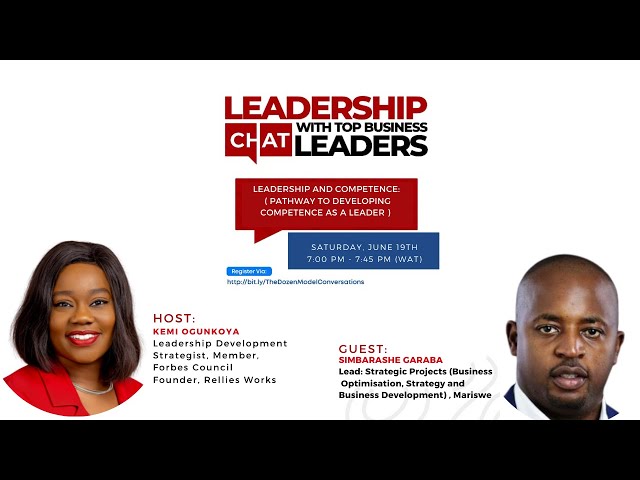Leadership Chat With Top Business Leaders by Kemi Ogunkoya. Today's Guest is Simbarashe Garaba