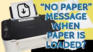 Canon Printer Won't Take Paper  FIX PROBLEM TS3520 TS3522 TS3530 TS3550i TS3551i