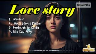 Download Lagu kompilasi Peninggalan cinta, Bila kau pergi, Seruling, Saksi langit malam - love song 90s MP3