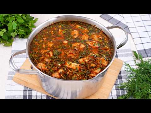 Суп-Харчо из говядины по-грузински! Вкусный, сытный, ароматный наваристый суп с кавказским колоритом