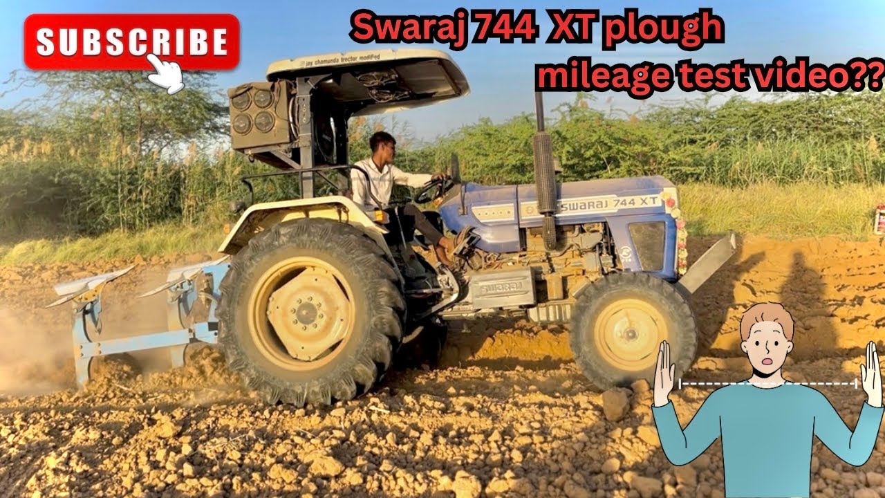 swaraj 744 XT mileage test video??😱स्वराज लेने से पहले ये वीडियो जरूरसे देखे 🫣🤔