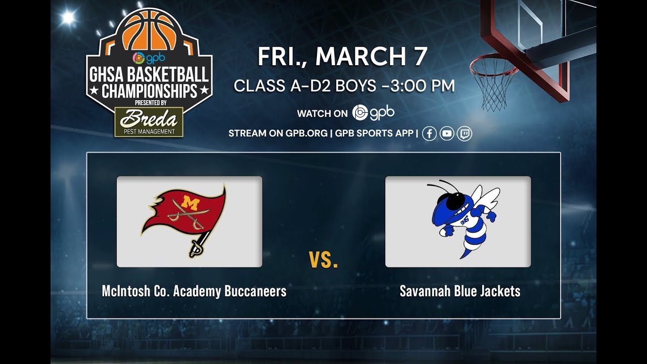WATCH: FULL GAME: McIntosh County Academy vs. Savannah I GHSA A-D2 Boys Basketball Championship