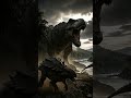 The Day Ankylosaurus Faced a T-Rex #dinoworld #jurassicpark #prehistoric #youtubeshorts #viralshorts