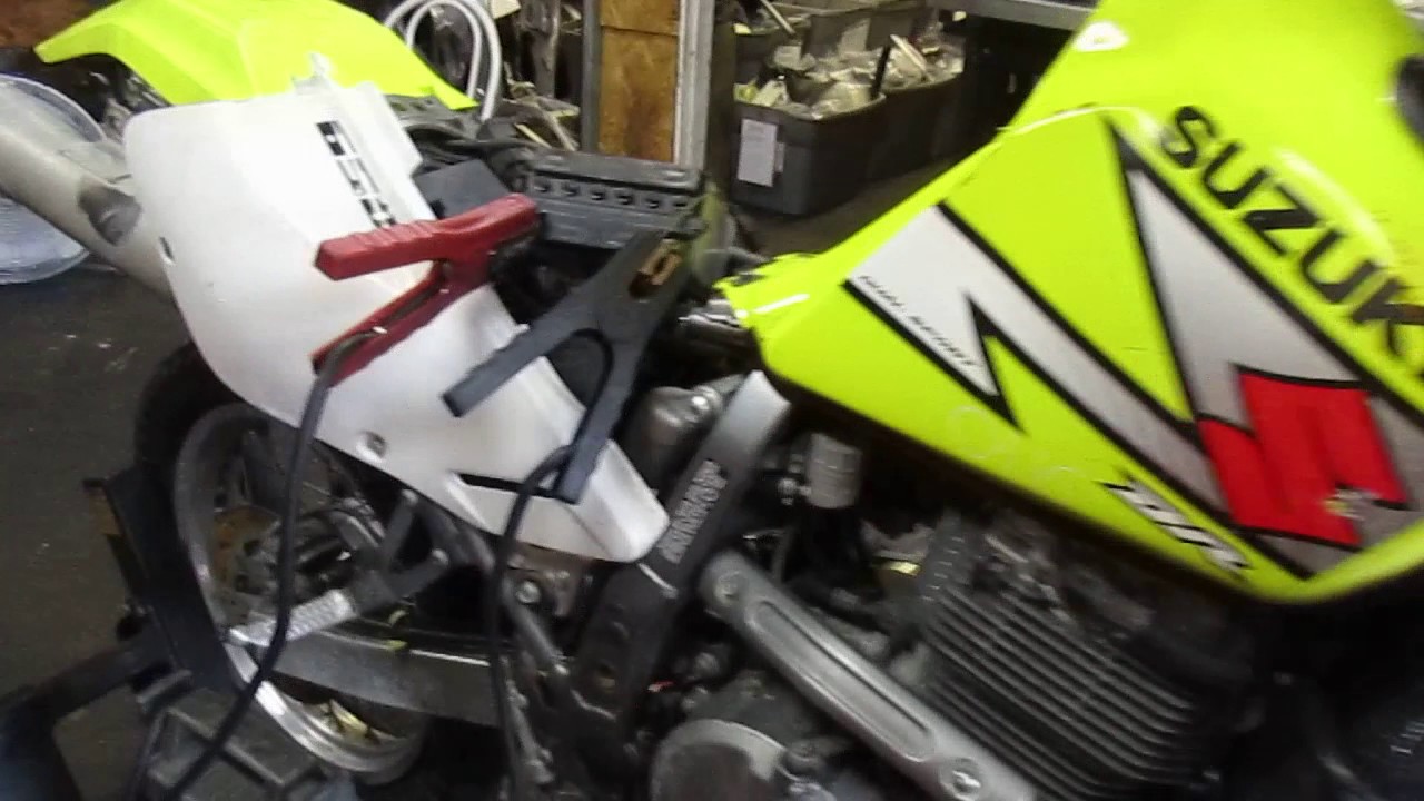 Starting Wrecked 2003 Suzuki DR650 883 YouTube