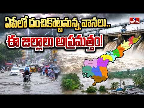 ఏపీలో దంచికొట్టనున్న వానలు ఈ జిల్లాలు అప్రమత్తం! | AP Weather Alert| hmtv