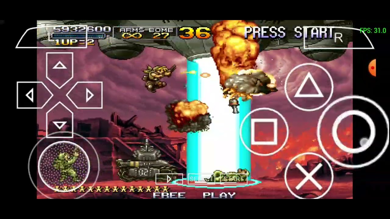Metal Slug Rugname Metal Slug X (PPSSPP) Jefe Final: Dai-Majin y Rugname. (Dificultad ...
