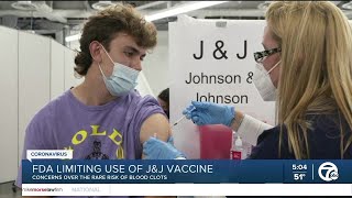 FDA Limiting the use of the J&J vaccine