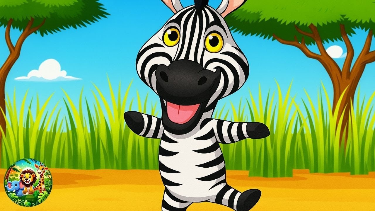 DANCING ZEBRA - Fun Safari Dance Songs for Kids