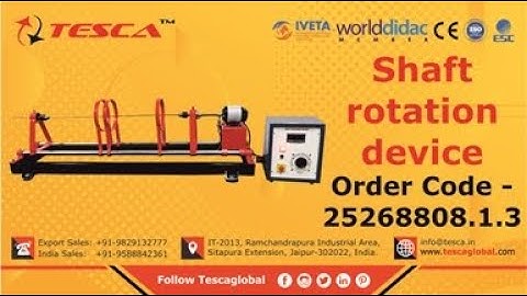 Shaft Rotation Device || Mechanical & Civil Lab || Tesca25268808.1.3