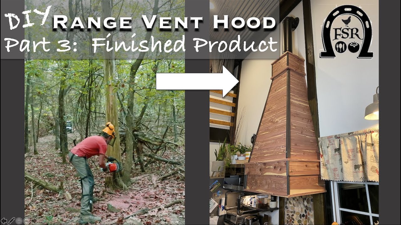 DIY Range Vent Hood Cedar Planking - Part 3: Finished Product