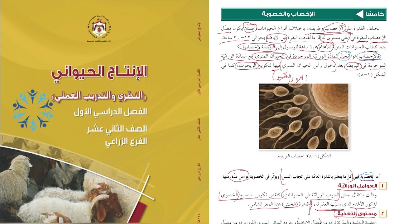 الانتاج الحيواني | الإخصاب والخصوبة