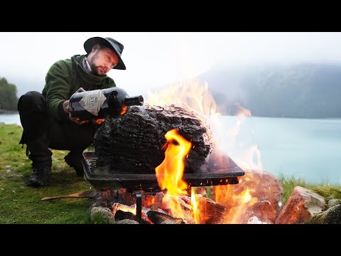 These grill dishes are not for the faint-hearted 😳🔥 ASMR outdoor cooking in Norway