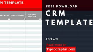CRM Template for Excel ► Free Download