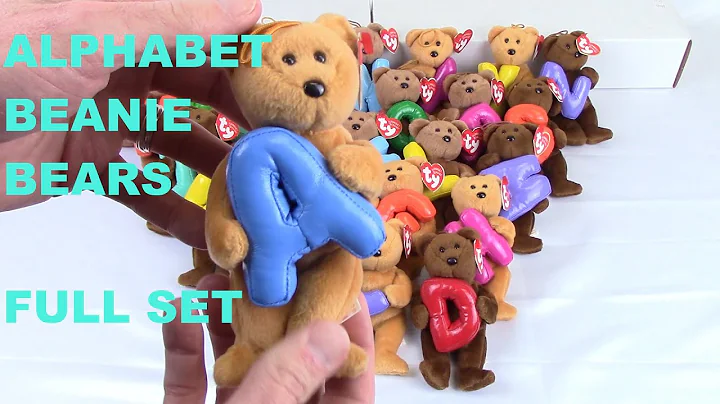 ALPHABET LETTER TY BEANIE BABY BEARS (Full Set of 26) Toy Review & Value Info - BBToyStore.com