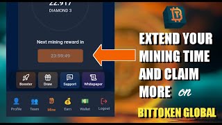 THE BITTOKEN BOOSTER: EXTEND YOUR MINING TIME TO CLAIM MORE REWARD POINTS #cryptocurrency #ctc screenshot 1