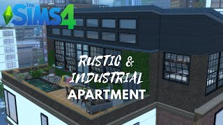 The Sims 4 Stop Motion Build || Apartment with rustic and industrial design ||