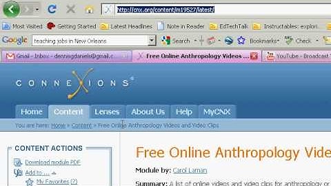 A quick review of connexions  cnx dot org