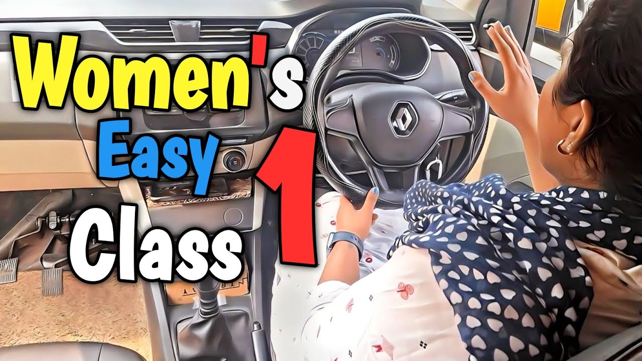 பெண் வாகனத்தை ஓட்டுவது Easy Class 1 