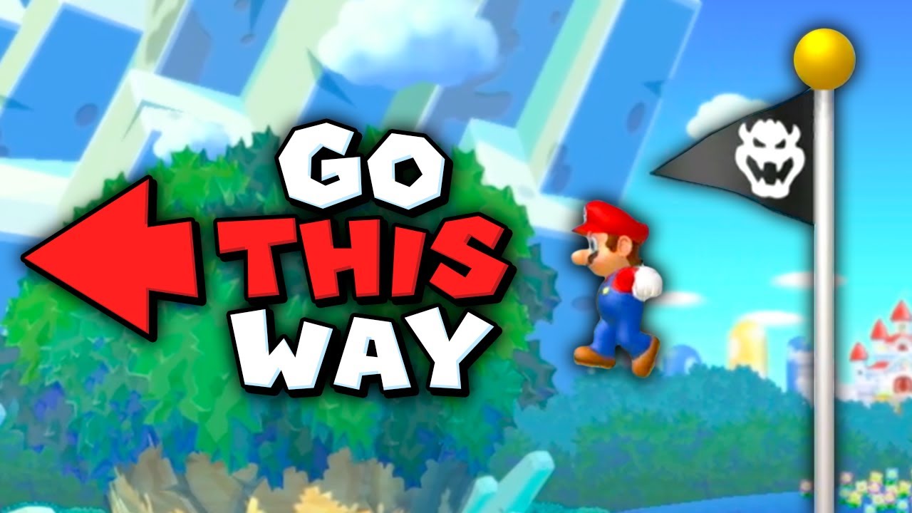 Mario Reverse Sign Can you beat New Super Mario Bros. U in REVERSE? - YouTube