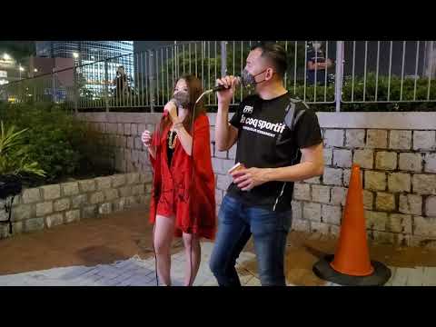 冬雨妮妮 & Joejoe🎤《將冰山劈開/自由飛翔》@ 中環 (1/5/2021)