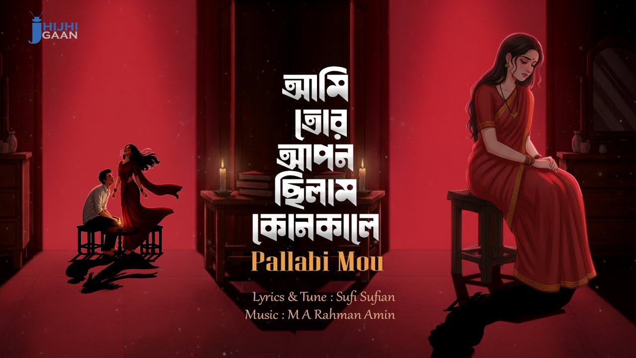 আমি তোর আপন ছিলাম কোনকালে  | Ami Tor Apon Chilam Konkale | Pallabi Mou। Sufi Sufian | ঝিঁঝিগান