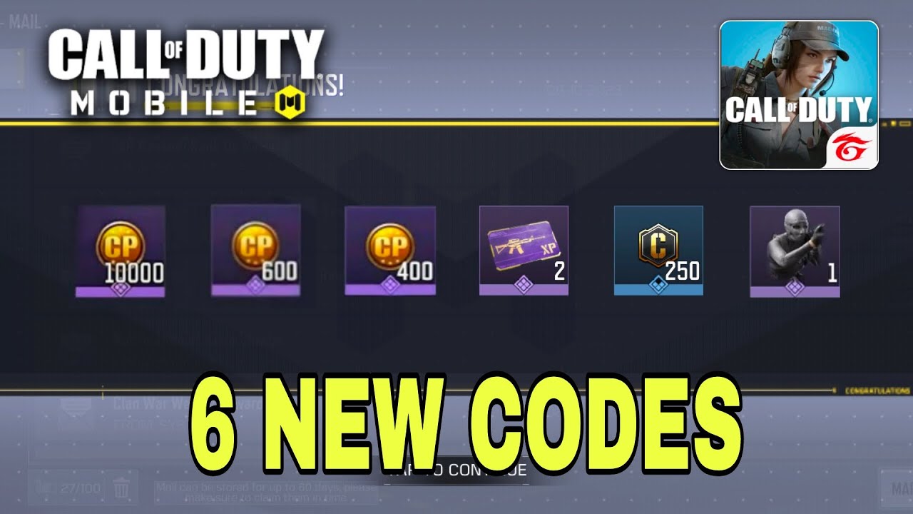 Codm redeem codes 2023 october new | Cod mobile codes for cp | Codm ...