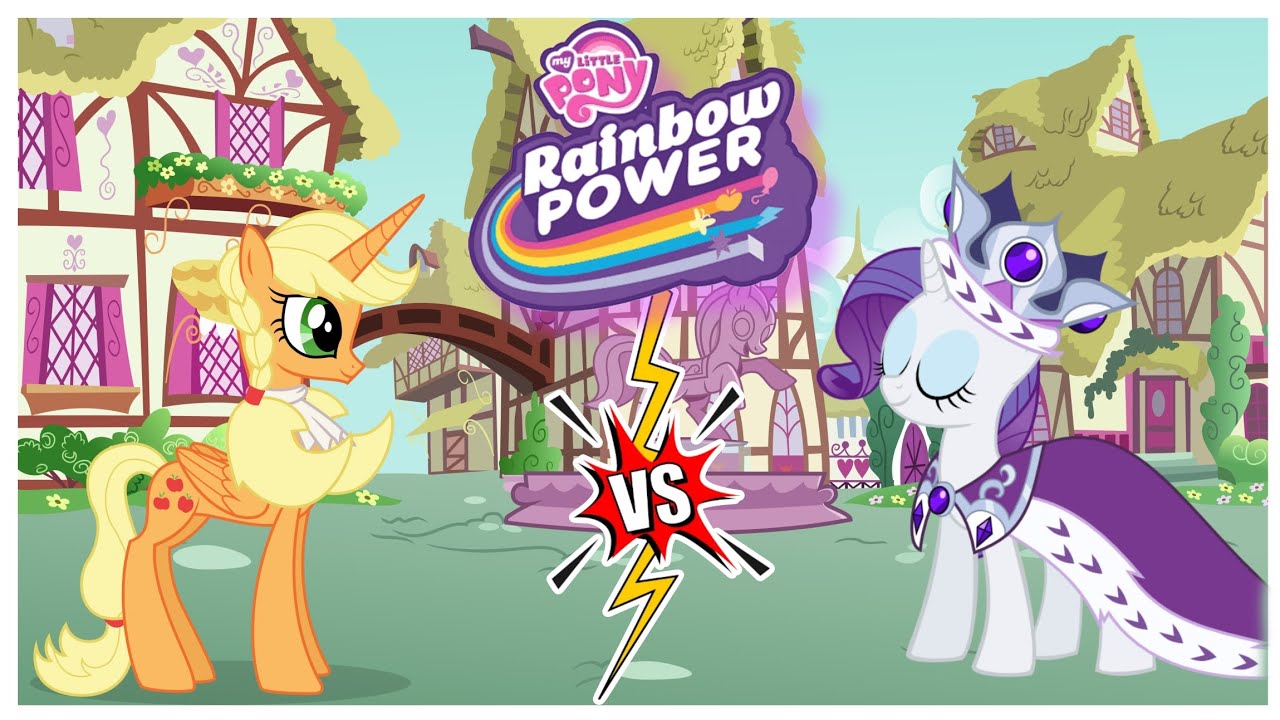 Applejack vs Rarity – The Ultimate Speed and Magic Battle Begins! MLP ...