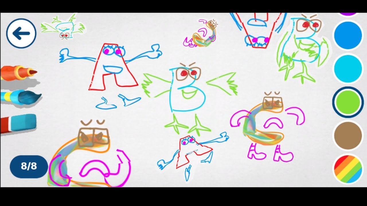 Making Alive ABC With Happy Meal App Drawing ABC Letter With Happy 
