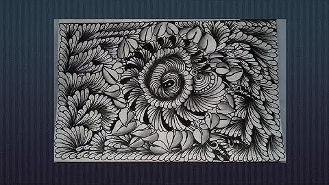 Zentagle Pattern 🌸🌿 ll Doodle For Beginnings 