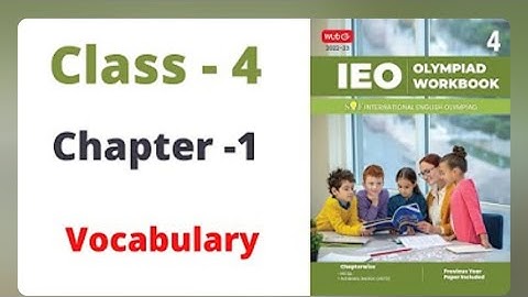 Class 4 English Olympiad| Chapter 1 Vocabulary| IEO Class 4 #englisholympiad#class4olympiad#olympiad