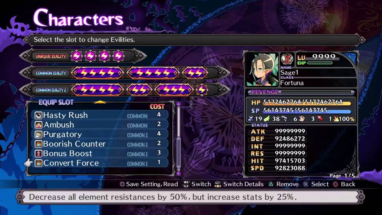 Disgaea 5 for dummies: endgame builds