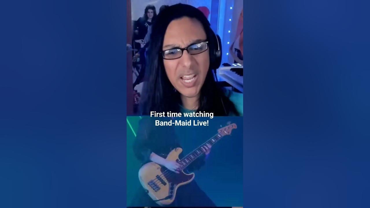 Misa on bass is perfection! "No God" Live by Band-Maid #music #reaction #bandmaid