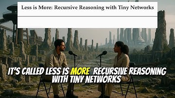 Less is More: Recursive Reasoning with Tiny Networks (Oct 2025)
