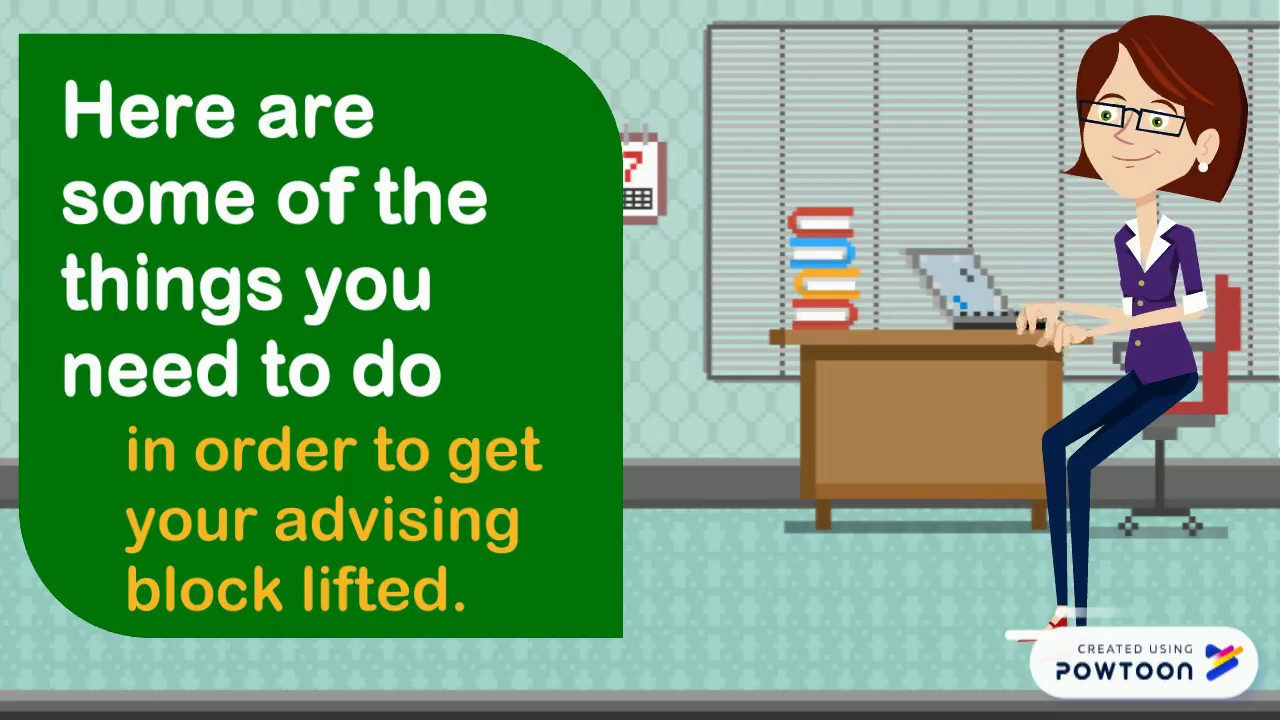How to Get Your Advising Block Lifted - YouTube