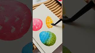 Watercolor Easter Card Using White Crayon 😀