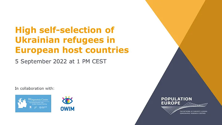 High self-selection of Ukrainian refugees in European host countries | Experts Meeting