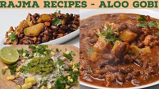 Aloo Gobi Rajma - Mexican Roti Roll Recipe - Lunch Box Recipes - Vegetarian Recipes - Rajma  Vahchef