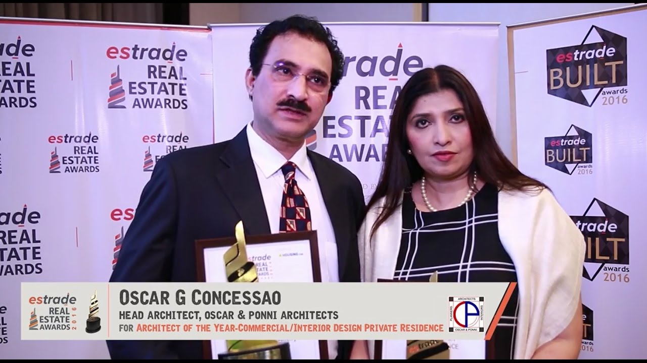 Mr. & Mrs. Concessao- HA, Oscar & Ponni Architects Chennai on Estrade Awards 2016