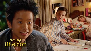 Tam Talks Sheldon Into Going to a Party | Young Sheldon
